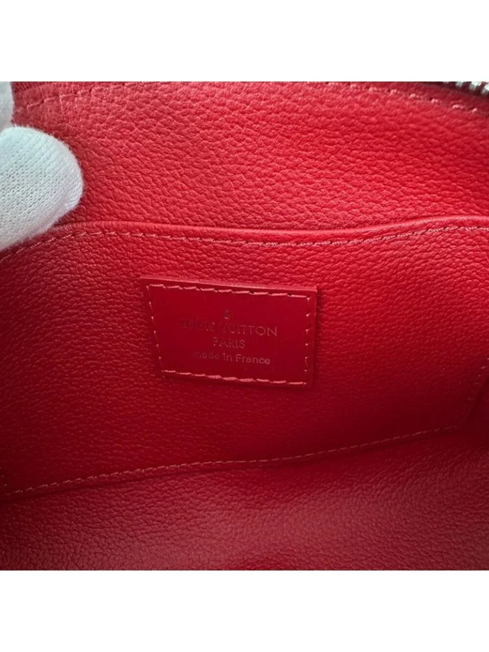 Louis Vuitton Pouch Makeup Epi Leather Pochette Cosmetic Castilian Red - Picture 10 of 10